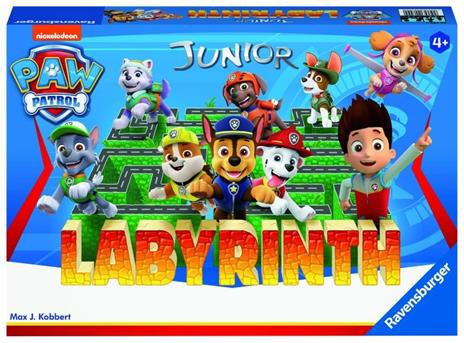 Ravensburger  Paw Patrol Junior Labyrinth, Gioco Da Tavolo, Da 2 a 4 Giocatori, 7+ Anni