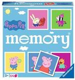 Ravensburger - Memory Versione Peppa Pig, 64 Tessere, Gioco Da Tavolo, 3+ Anni