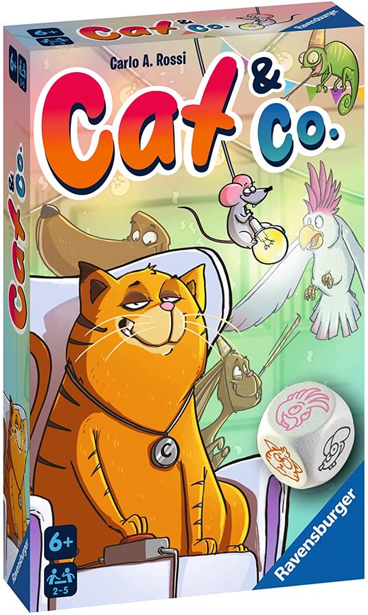 Ravensburger - Cat&Co, Gioco Tascabile, 2-5 Giocatori, 6+ Anni - 2