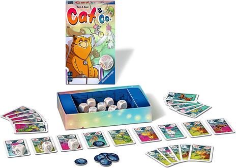 Ravensburger - Cat&Co, Gioco Tascabile, 2-5 Giocatori, 6+ Anni - 4