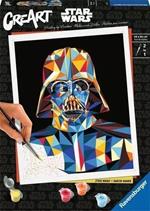 Ravensburger - CreArt Starwars Darth Vader stile Poligono, Kit per Dipingere con i Numeri