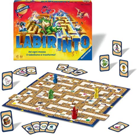 Ravensburger  Labirinto 35th Anniversary, Gioco Da Tavolo, Da 2 A 4 Giocatori, 7+ Anni - 64