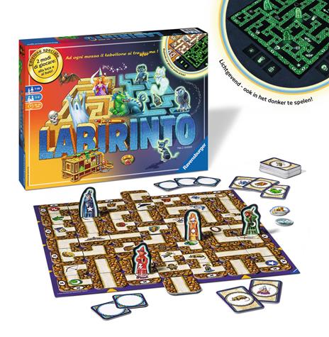 Ravensburger  Labirinto Magico Glow In The Dark, Gioco Da Tavolo, Da 2 A 4 Giocatori, 7+ Anni - 10