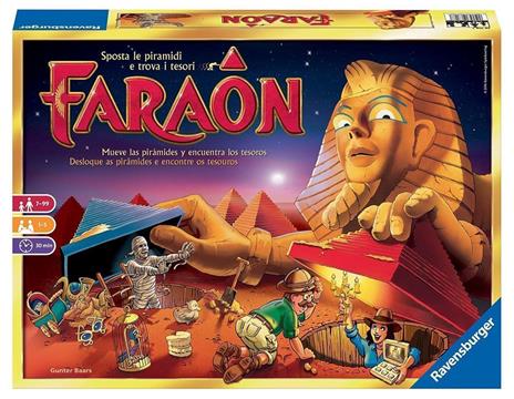 Ravensburger  Faraon, Gioco Da Tavolo, Da 1 A 5 Giocatori, 7+ Anni - 36