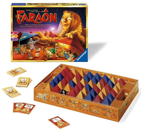 Ravensburger  Faraon, Gioco Da Tavolo, Da 1 A 5 Giocatori, 7+ Anni - 84