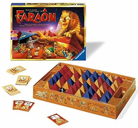 Ravensburger  Faraon, Gioco Da Tavolo, Da 1 A 5 Giocatori, 7+ Anni - 88