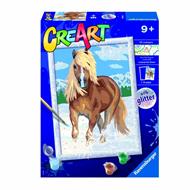 Ravensburger - CreArt Serie D: Cavallo, Kit per Dipingere con i Numeri,