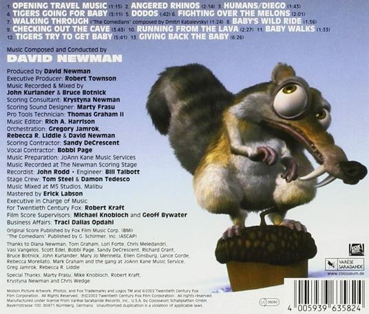 L'era Glaciale (Ice Age) (Colonna sonora) - CD Audio di David Newman - 2