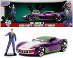 Auto Chevy Corvette Stingray 2009 Joker con personaggio scala 1:24. Jada (3255020)