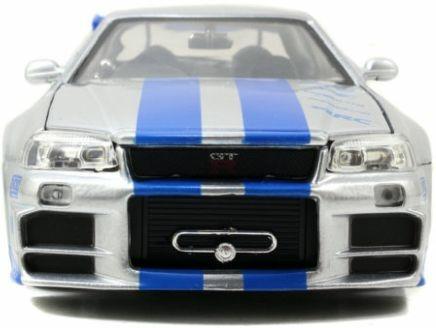 Fast & Furious: 2002 Nissan Skyline Gt-R (Bnr34) In Scala 1:24 Die-Cast - 2