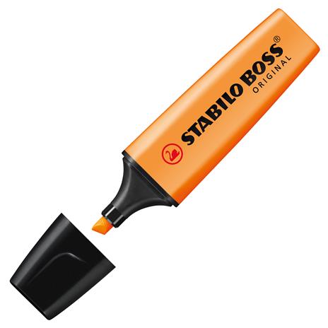 Evidenziatore - STABILO BOSS ORIGINAL - Pack da 2 - Giallo/Arancio - 4