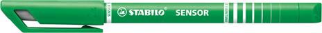 Fineliner con punta ammortizzata - STABILO SENSOR F - Tratto Fine (0,3 mm) - Astuccio da 4 - Nero/Blu/Rosso/Verde - 5