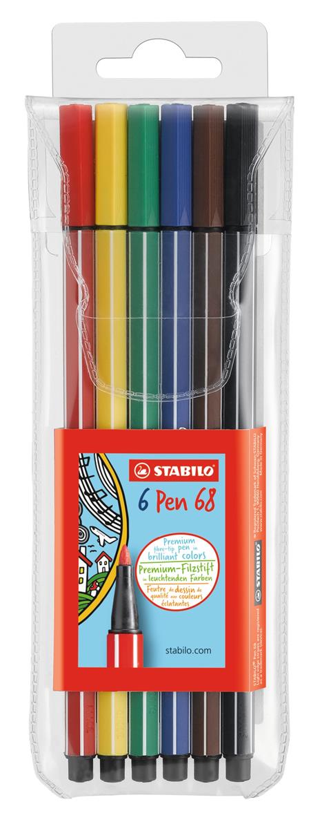 Pennarello Premium - STABILO Pen 68 - New Shades - Astuccio da 8 - Colori  assortiti - STABILO - Cartoleria e scuola