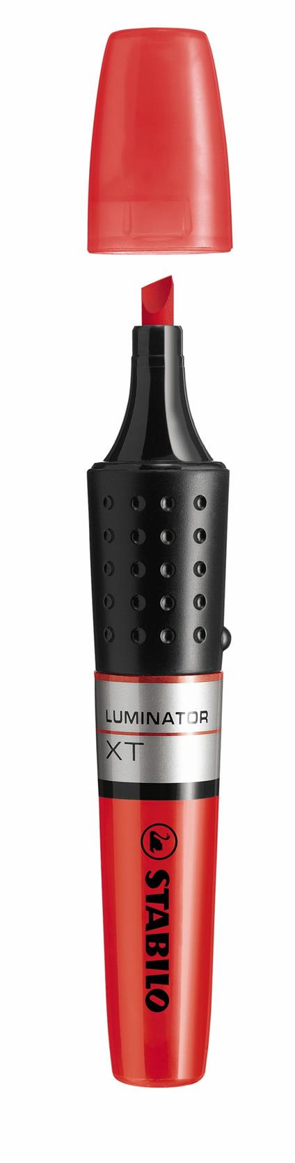 Evidenziatore - STABILO LUMINATOR - lunga durata e doppio tratto (2 + 5 mm) - Rosso