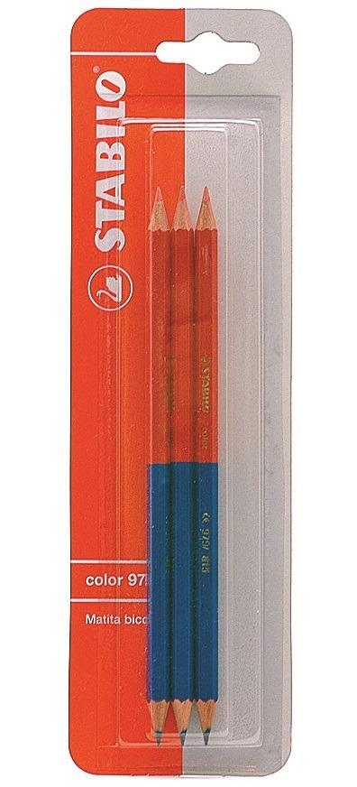 Matita bicolore - STABILO bicolor - rosso/blu - Pack da 3 - STABILO -  Cartoleria e scuola | Feltrinelli