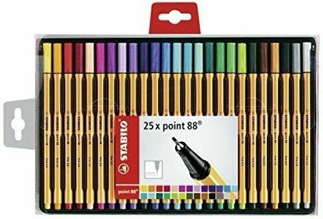 Fineliner - STABILO point 88 - Astuccio con 25 colori assortiti