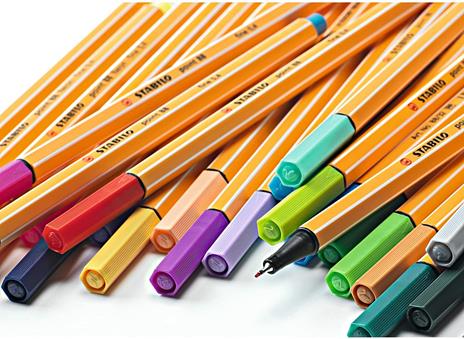 Fineliner - STABILO point 88 - Astuccio da 6 - Colori assortiti - 4