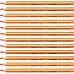 Matite colorate Stabilo Trio Maxi tratto 4,2 mm conf. 12 pezzi arancio – 203/221