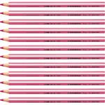 Matite colorate Stabilo Trio Maxi tratto 4,2 mm conf. 12 pezzi rosa – 203/350