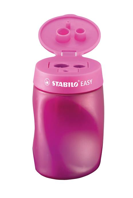 Temperamatite Ergonomico - STABILO EASYtemperino per Mancini - Rosa - 3