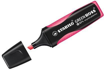 Evidenziatore Ecosostenibile - STABILO GREEN BOSS - 83% Plastica Riciclata - Rosa - 2