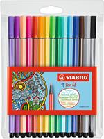 Pennarello Premium - STABILO Pen 68 - Astuccio da 15 - Colori assortiti