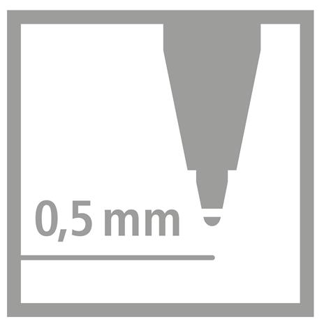 Penna Roller Ergonomica - STABILO EASYoriginal per Destrimani in Rosa - Cartuccia Blu inclusa - 10