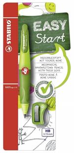 Matita a scatto Ergonomica STABILO EASYergo 3.15 in Verde Chiaro/Scuro per Destrimani con mina 3.15 mm gradazione HB