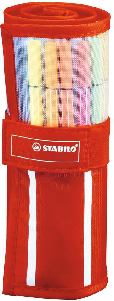 Pennarello Premium - STABILO Pen 68 - Rollerset con 30 Colori assortiti