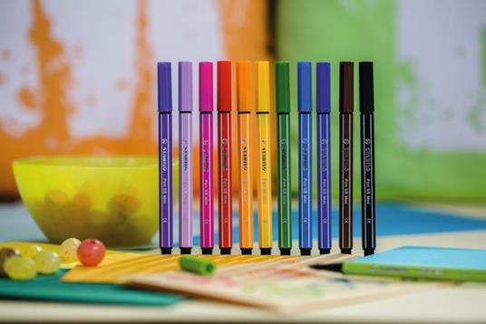 Pennarello Premium - STABILO Pen 68 Mini - #mySTABILOdesign - Pack da 12 - con 12 colori assortiti - 5