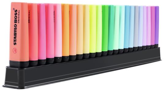 Evidenziatore - STABILO BOSS ORIGINAL Desk-Set 50 Years Edition - 23 Colori  assortiti 9 Neon + 14 Pastel - Stabilo - Cartoleria e scuola | laFeltrinelli