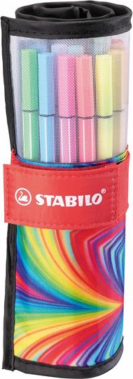 Pennarello Premium - STABILO Pen 68 - Rollerset con 25 colori assortiti - ARTY Edition