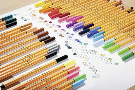 Fineliner - STABILO point 88 - Astuccio da 18 - Soft Colors - Colori assortiti - 2