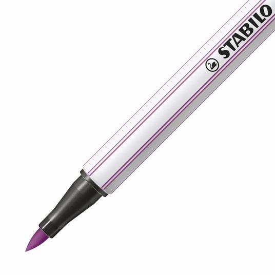 Pennarello Premium con punta a pennello - STABILO Pen 68 brush - ARTY - Astuccio da 10 - Colori assortiti - 3