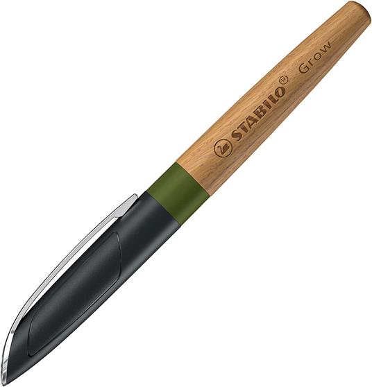 Penna Stilografica Ecosostenibile - CO2 neutral - STABILO Grow in Verde  Muschio/Quercia- Cartuccia inclusa - STABILO - Cartoleria e scuola |  Feltrinelli