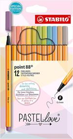 Bruynzeel Fineliner Brush Pen - Set 12 pennarelli a doppia punta in colori  assortiti