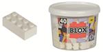 Blox. Mattoncini Piccoli 4x2. Barattolo 40 pezzi Colore Bianco