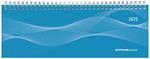 Alpha Edition - Agenda Settimanale Da Tavolo 2025, 29,7x10,5 cm, Blue, Spiralata