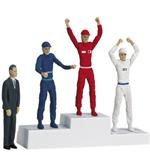 Figurine Edifici 1:24 / 1:32. Winner's Rostrum eith Set of Figures