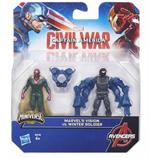 Marvel Captain America Miniverse Avengers Figure (7Cm) (2 Parti). Marve Vintage