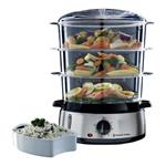 Russell Hobbs 19270-56 pentola a vapore 3 cestello/i Nero, Acciaio inossidabile Freestanding (placement) 800 W