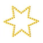 Strass Adesivi - Stelle Oro