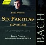 6 Partite BWV825, BWV826, BWV827, BWV828, BWV829, BWV830 - CD Audio di Johann Sebastian Bach,Trevor Pinnock