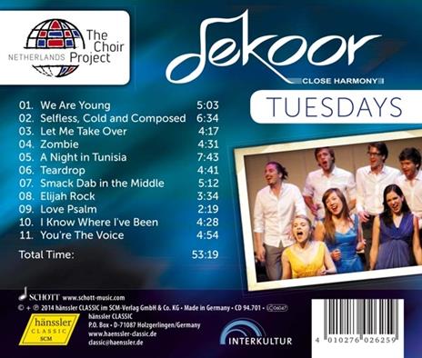 Tuesday - CD Audio - 2