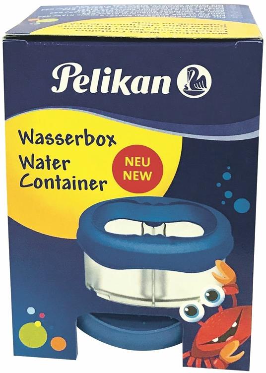 Contenitore acqua per pennelli Pelikan con coperchio amovibile Blu