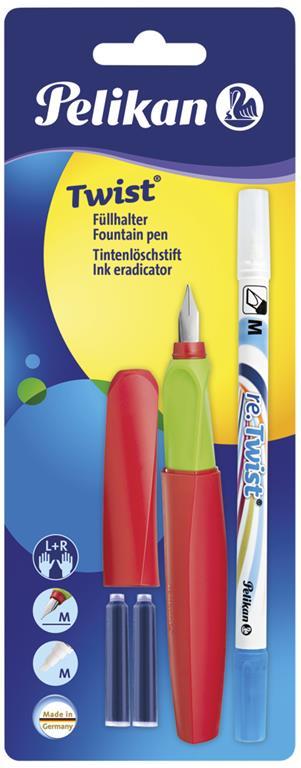 Pelikan Twist con 2 Cartucce e Cancellatore D'inchiostro penna stilografica  - Pelikan - Cartoleria e scuola | laFeltrinelli