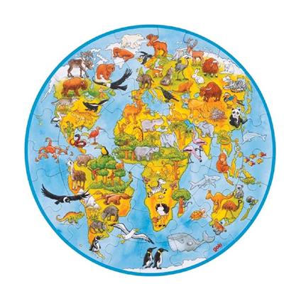 Puzzle Circolare Xxl Animali Nel Mondo