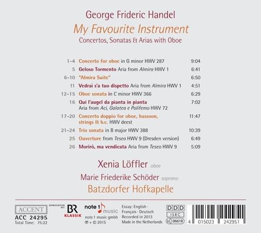 My Favourite Instrument - CD Audio di Georg Friedrich Händel - 2