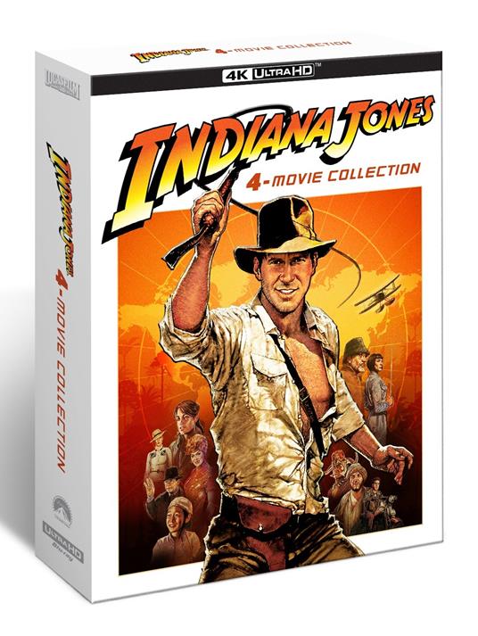 Indiana Jones. 4 Movie Collection (Blu-ray + Blu-ray Ultra HD 4K) - Blu-ray  + Blu-ray Ultra HD 4K - Film di Steven Spielberg Avventura | Feltrinelli