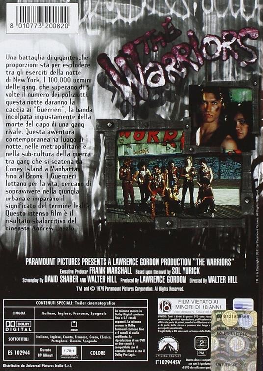 I guerrieri della notte (DVD) di Walter Hill - DVD - 2